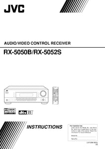 JVC RX-5050B RX-5052S Receiver Owners Instruction Manual