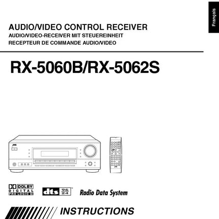 JVC RX-5060B RX-5062S Receiver Owners Instruction Manual