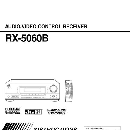 JVC RX-5060B Receiver Owners Instruction Manual
