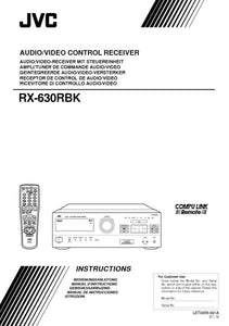 JVC RX-630RBK Receiver Owners Instruction Manual