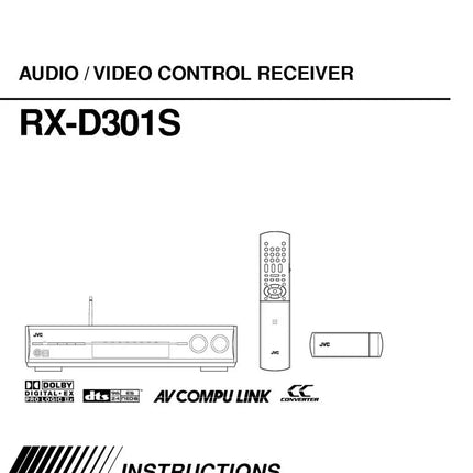 JVC RX-D301SA Receiver Owners Instruction Manual