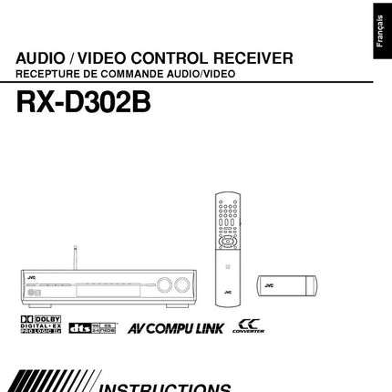 JVC RX-D302BC Receiver Owners Instruction Manual