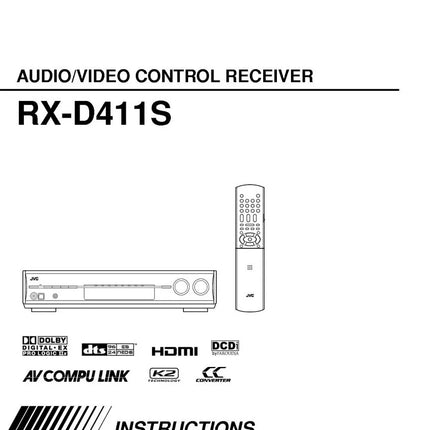 JVC RX-D411SA Receiver Owners Instruction Manual