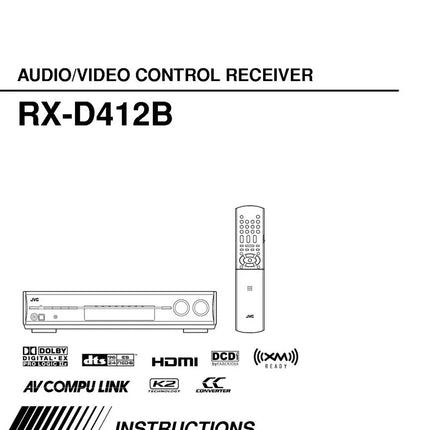 JVC RX-D412BUJ Receiver Owners Instruction Manual