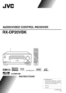 JVC RX-DP20VBK Receiver Owners Instruction Manual