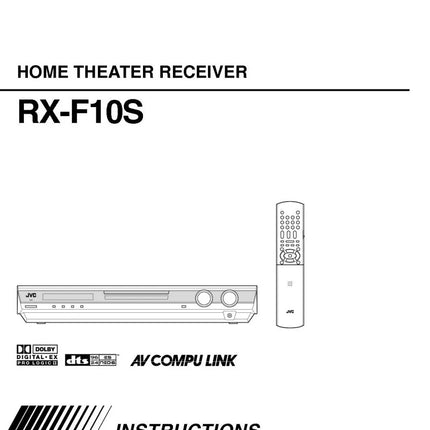 JVC RX-F10SUJ Home Theater System Owners Instruction Manual