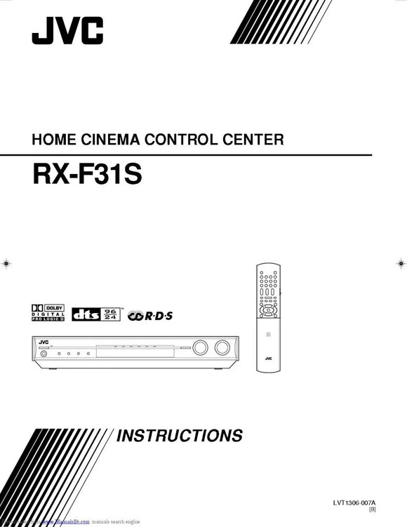 JVC RX-F31S Home Theater System Owners Instruction Manual