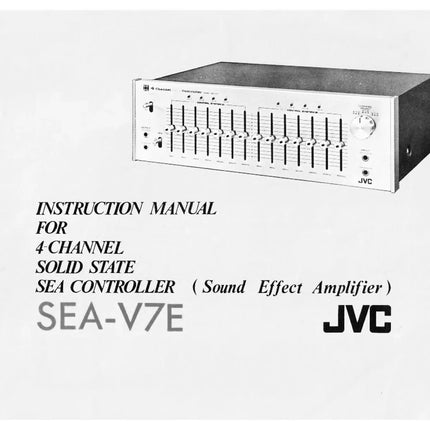 JVC SEA V7E 4 Channel SEA Controller Owners Instruction Manual
