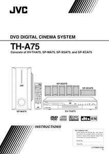 JVC TH-A75 XV-TA75 Home Theater System Owners Instruction Manual