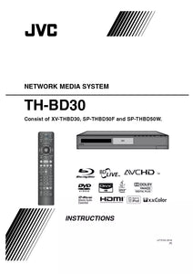 JVC TH-BD30 XV-THBD30 Home Theater System Owners Instruction Manual