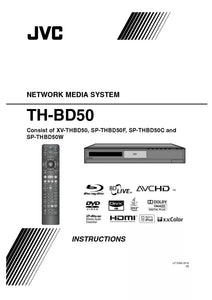 JVC TH-BD50 XV-THBD50 Home Theater System Owners Instruction Manual