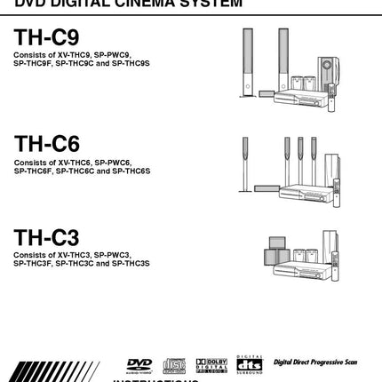 JVC TH-C3 TH-C6 TH-C9 XV-THC3 XV-THC6 XV-THC9 System Owners Manual