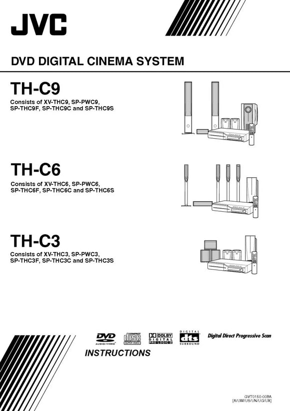 JVC TH-C3 TH-C6 TH-C9 XV-THC3 XV-THC6 XV-THC9 System Owners Manual