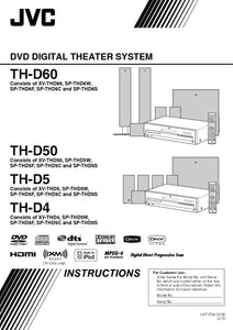 JVC TH-D4 TH-D5 TH-D50 TH-D60 System Owners Manual