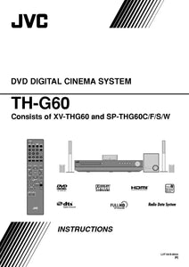 JVC TH-G60 XV-THG60 Home Theater System Owners Instruction Manual