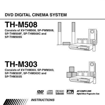 JVC TH-M303 TH-M508 XV-THM303 XV-THM508 System Owners Manual