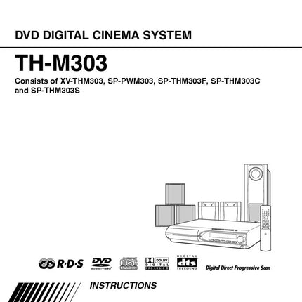 JVC TH-M303B XV-THM303B Home Theater System Owners Instruction Manual