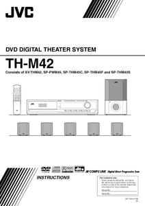 JVC TH-M42 XV-THM42 Home Theater System Owners Instruction Manual