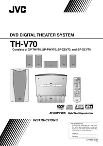 JVC TH-V70 XV-THV70 Home Theater System Owners Instruction Manual