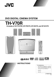 JVC TH-V70R XV-THV70R Home Theater System Owners Instruction Manual