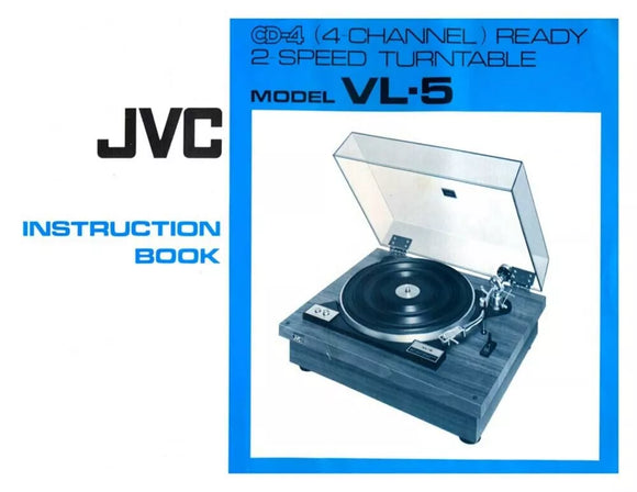 JVC VL-5 Turntable Owners Instruction Manual