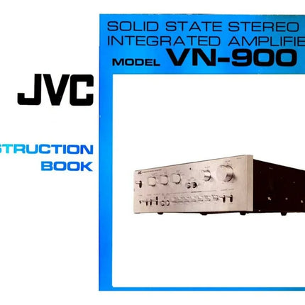 JVC VN-900 Amplifier Owners Instruction Manual