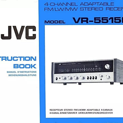 JVC VR-5515LX Receiver Owners Instruction Manual