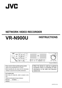 JVC VR N900U Network Video Recorder Owners Instruction Manual