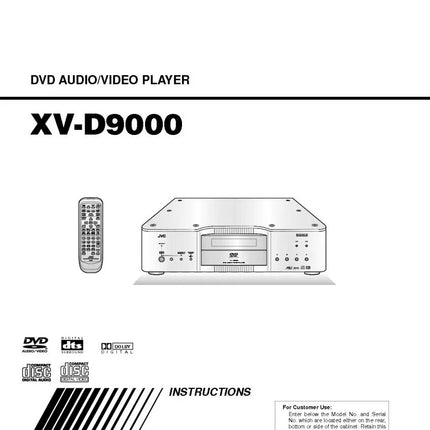 JVC XD-V9000 DVD Player Owners Instruction Manual