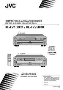 JVC XL-FZ158BK CD PLAYER Owners Instruction Manual