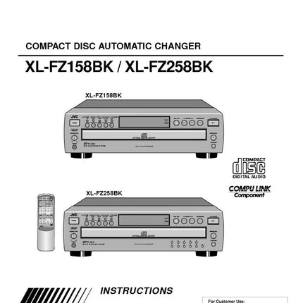 JVC XL-FZ158BK XL-FZ258BK CD Changer Owners Instruction Manual