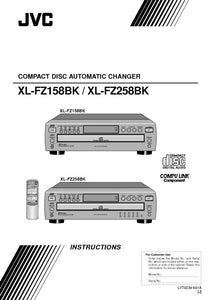 JVC XL-FZ158BK XL-FZ258BK CD Changer Owners Instruction Manual