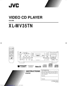 JVC XL-MV35TN Video CD Player Owners Instruction Manual