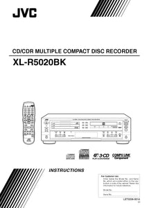 JVC XL-R5020BK CD Recorder Owners Instruction Manual