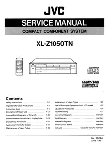 JVC XL-Z1050TN CD Player Owners Instruction Manual