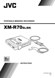 JVC XM-R70 Minidisc Recorder Owners Instruction Manual