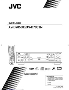 JVC XV-D703TN XV-D705GD DVD Player Owners Instruction Manual