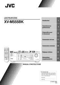 JVC XV-M555BK DVD Player Owners Instruction Manual