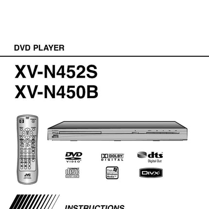 JVC XV-N450B XV-N452S DVD Player Owners Instruction Manual