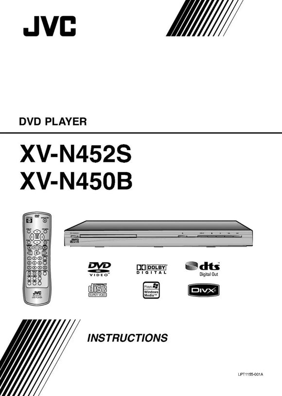 JVC XV-N450B XV-N452S DVD Player Owners Instruction Manual