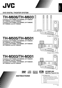 JVC XV-THM303 XV-THM301 XV-THM505 DVD Player Owners Instruction Manual