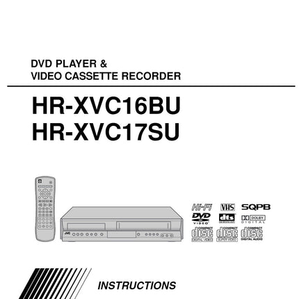 JVC HR-XVc16bU VCR DVD Owners Instruction Manual