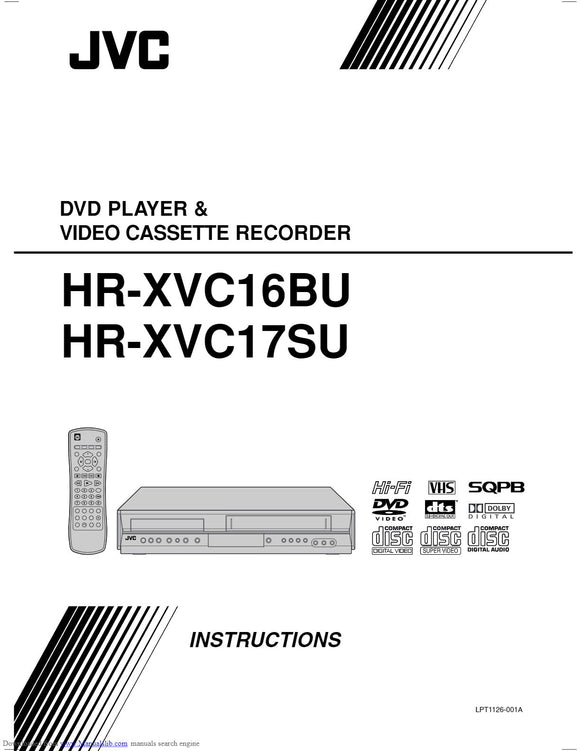 JVC HR-XVc16bU VCR DVD Owners Instruction Manual