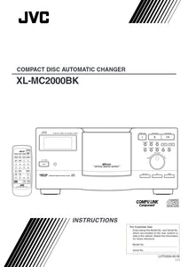 JVC XL-mc2000 CD PLAYER Owners Instruction Manual