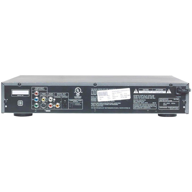 KENWOOD DV-705 5 Disc DVD Player inputs and outputs