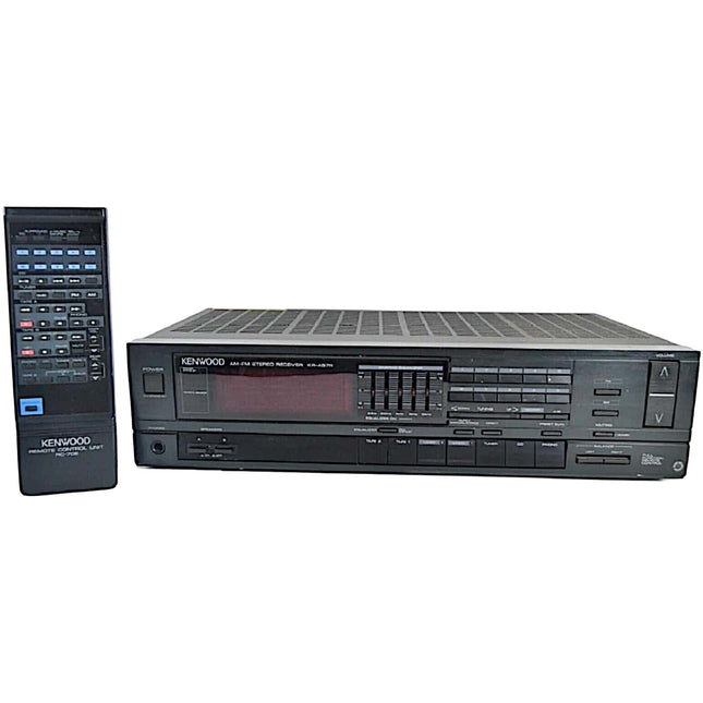Kenwood KR-A57R Stereo Receiver - 100 watts per channel built-in 5-band graphic equalizer