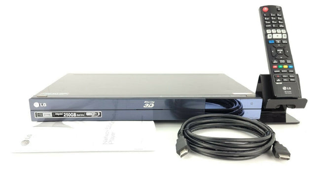 LG BD690 Smart Wi-Fi Blu-ray 3D Disc Player w/ 250GB HDD Hard Drive