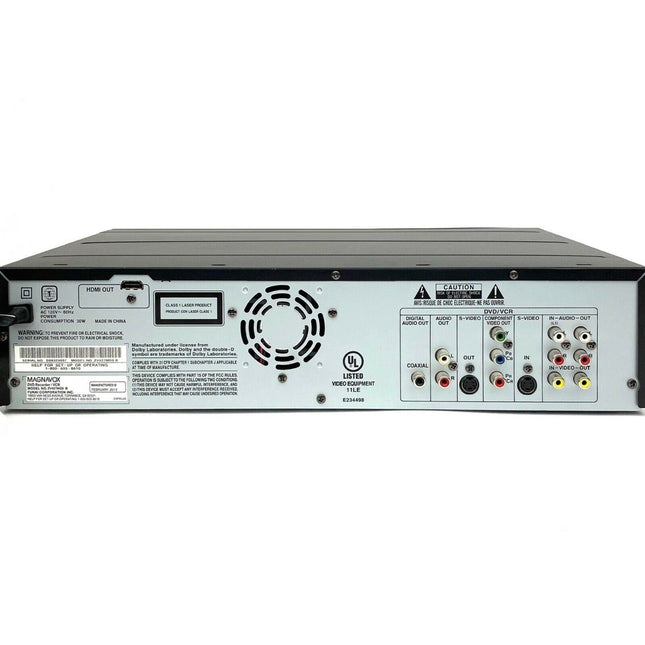 Magnavox ZV427MG9 DVD Recorder VHS to DVD back