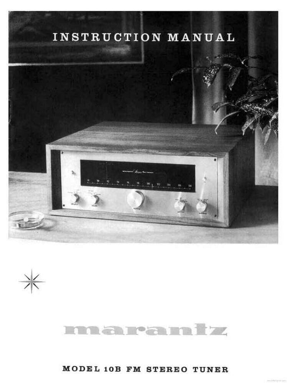 Marantz 10B Tuner Owners Instruction Manual