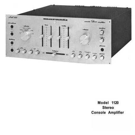 Marantz 1120 Amplifier Owners Manual